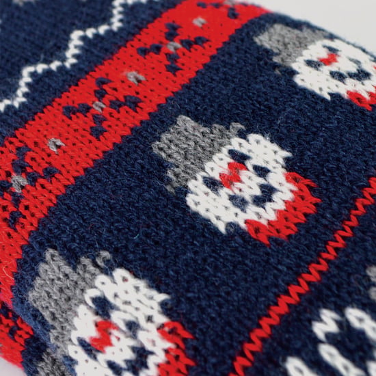 Mens Thermal Rudolph Christmas Fleece Lined Slipper Winter Socks - Image 5