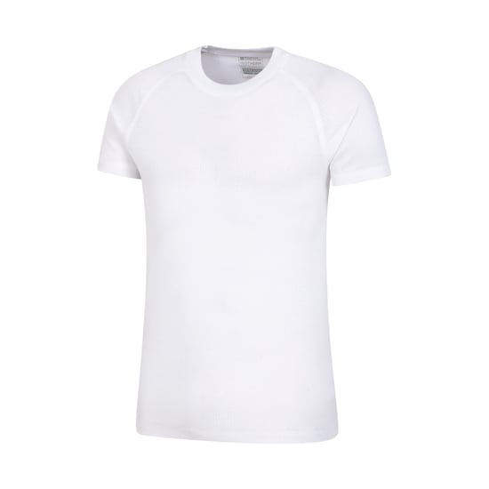 Mountain Warehouse Mens Talus Round Neck Short-Sleeved Thermal Top (White)
