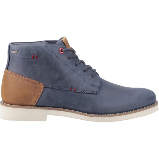 Pod Ram Leren Herenlaarzen Navy Blauw - Image 5