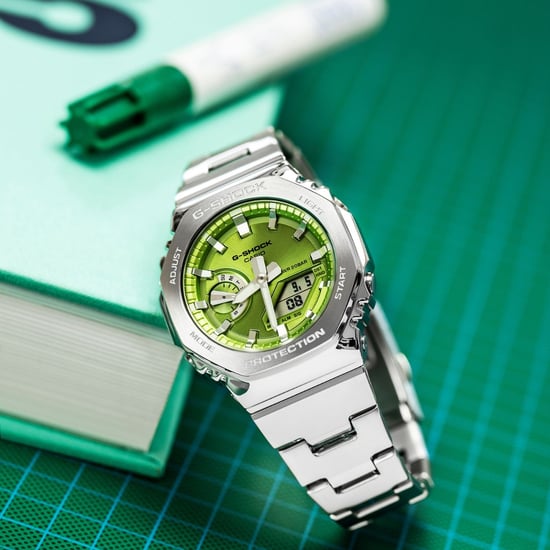 Casio G-shock Men's Silver Watch GM-2110D-3AER - Image 5