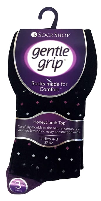 Gentle Grip - 6 par icke elastiska Gentle Grip-strumpor för damer - GG07 - Image 2