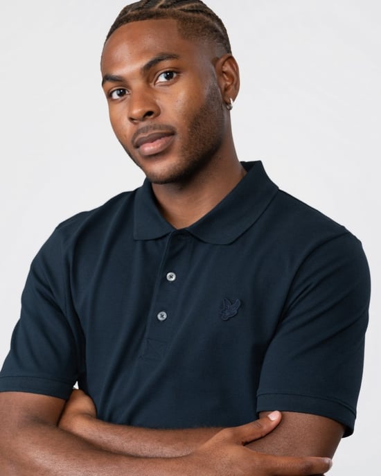 Lyle & Scott Tonal Eagle Mens Polo Shirt - Image 2