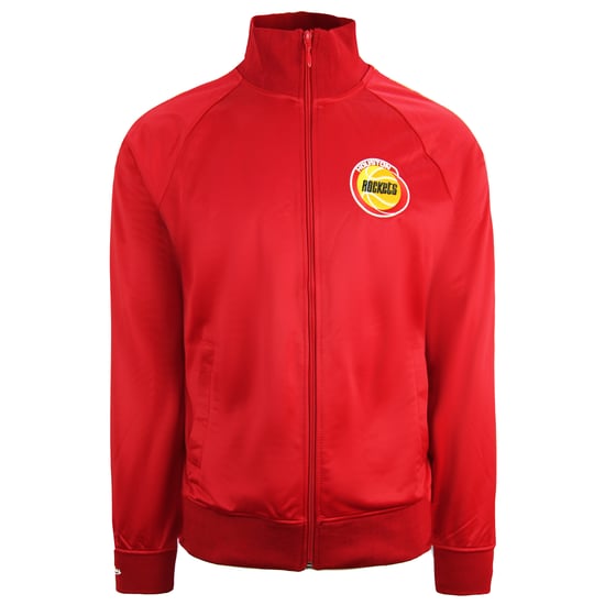 Mitchell & Ness Houston Rockets Track Jacket Taped Top Red Men TRJKDA18017 HROSC