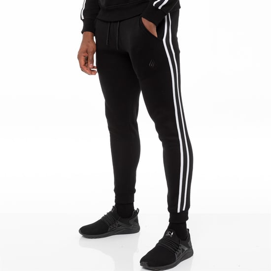 Mens Black Tracksuit Joggers| Enzo Designer Menswear - Image 1