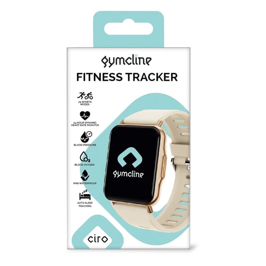 Fitness Tracker 25 Sports Modes&IP68 Water Protection, Cream