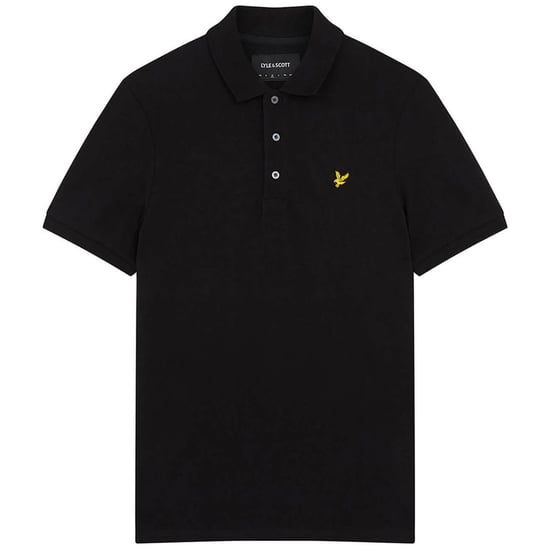 Lyle & Scott Plain Polo Shirt in Black - Image 3