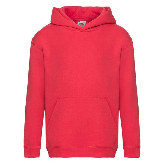 Fruit Of The Loom Kinder Unisex Premium 70/30 Sweatshirt met Capuchon / Hoodie (Rood) - Image 1