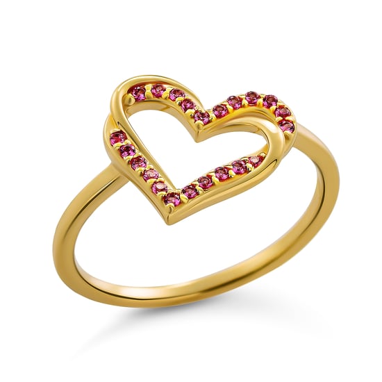 Orphelia 'Cecilia' Women's 925 Sterling Silver Ring - Gold ZR-7584/R