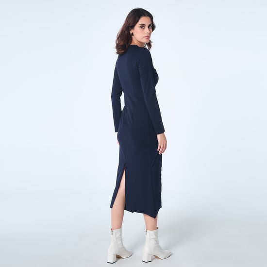 Jurk met asymmetrische structuurlijnen - Image 3