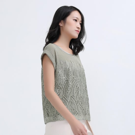 Kant- en tule t-shirt - Image 5