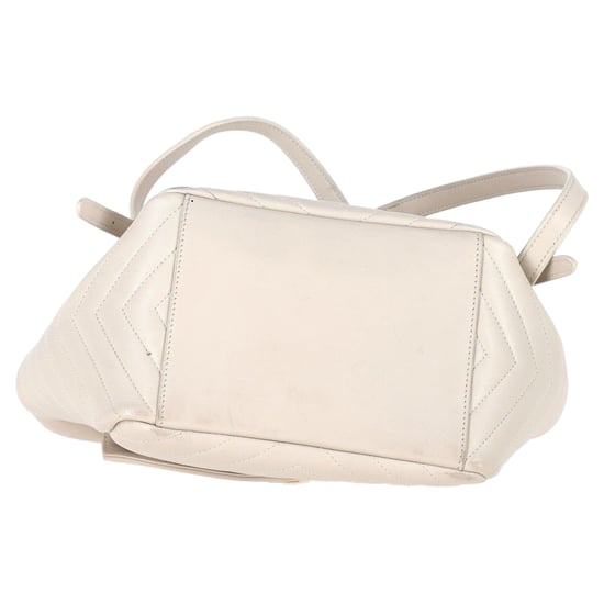 Saint Laurent Joe Backpack in Cream Lambskin Leather - Image 4
