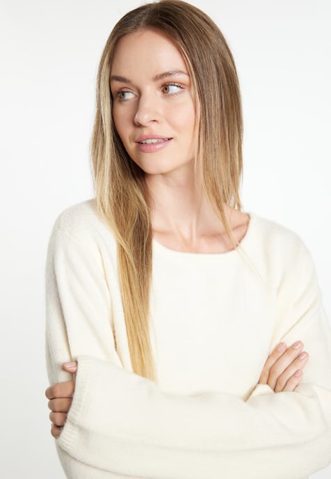 Dreimaster Knitted pullover women off-white - Image 5