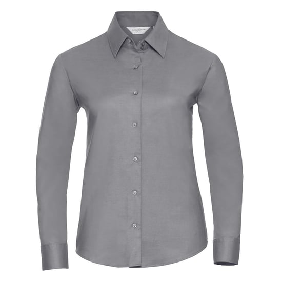Russell Collectie Dames/Dames Lange Mouw Easy Care Oxford Shirt (Zilver) - Image 1