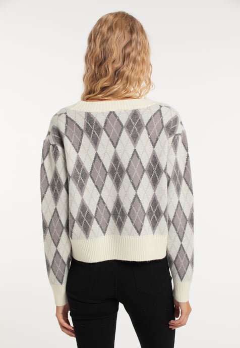 Mymo Vest Blonda Dames Wol Wit Veelkleurig - Image 4