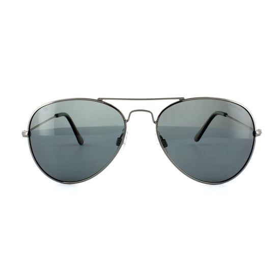 Polaroid Aviator Unisex Ruthenium Grey Grey Polarized Sunglasses