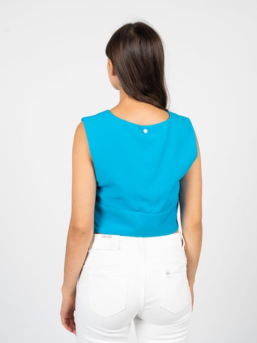Liu Jo Top Woman's Blue - Image 5