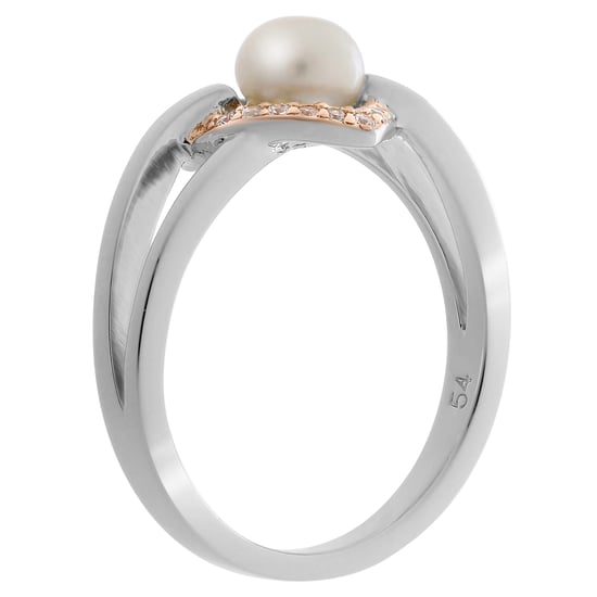 Orphelia Women's 925 Sterling Silver Ring - Silver/Rose ZR-7233 - Image 3