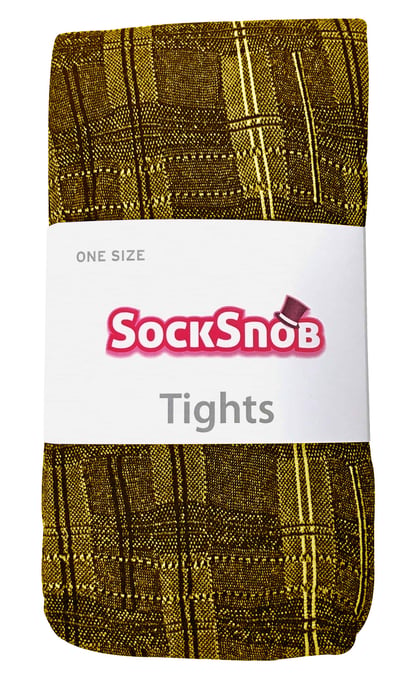 Sock Snob Dames80 denier ondoorzichtig patroon panty's - Skye Geel - Image 2