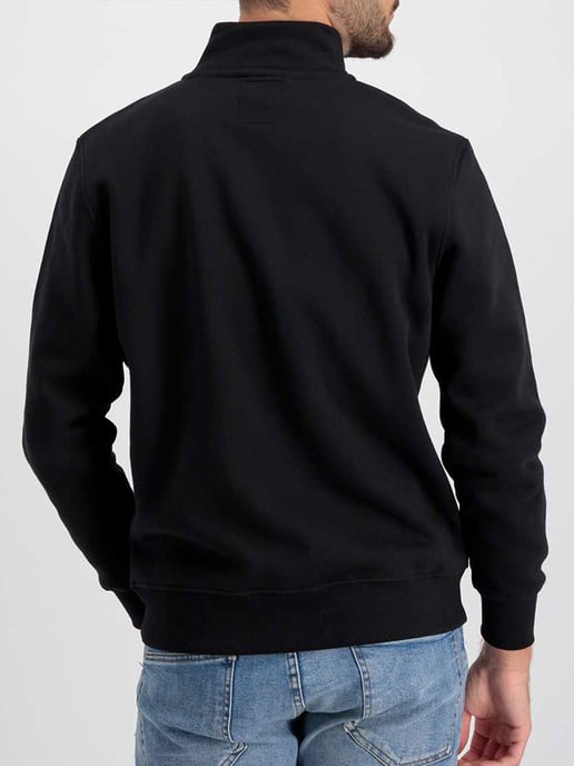 Alpha Industries Half Zip Sweater SL Black - Image 2