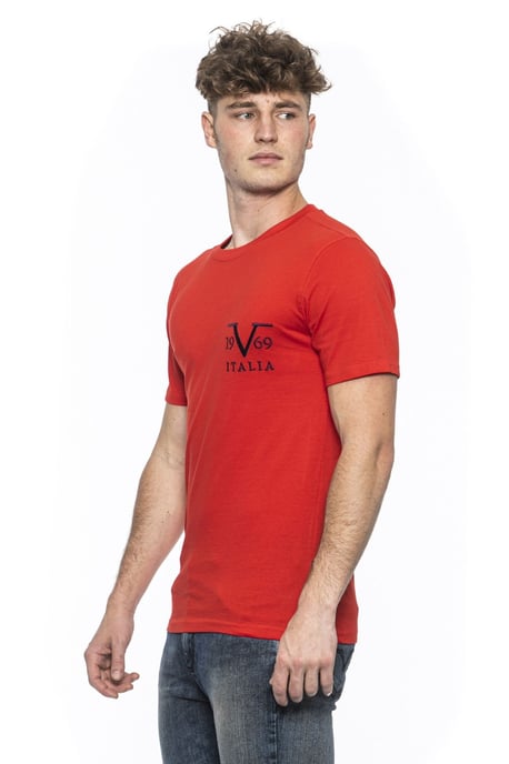 19V69 Italia Mens T-Shirt Troy Red