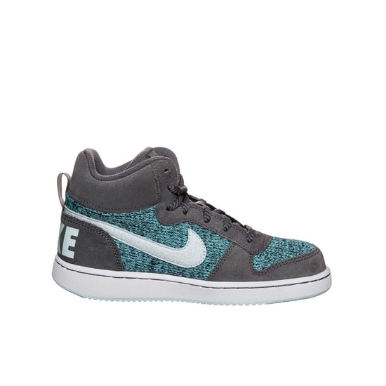 Nike Court Borough Mid SE (GS) Lace Up Grey Synthetic Kids Trainers 922846 001