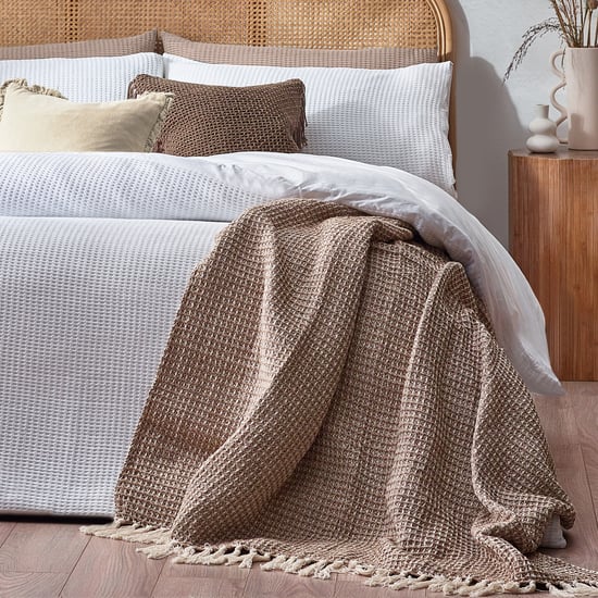 Yard Chunky Waffle 100% Cotton Duvet Cover Set - Image 3