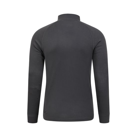 Mountain Warehouse Mens Talus Zip Neck Long-Sleeved Thermal Top (Grey)