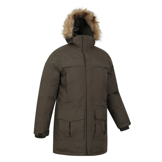 Mountain Warehouse Antarctic Extreme vattentät dunjacka för herrar (mörk kaki) - Image 3