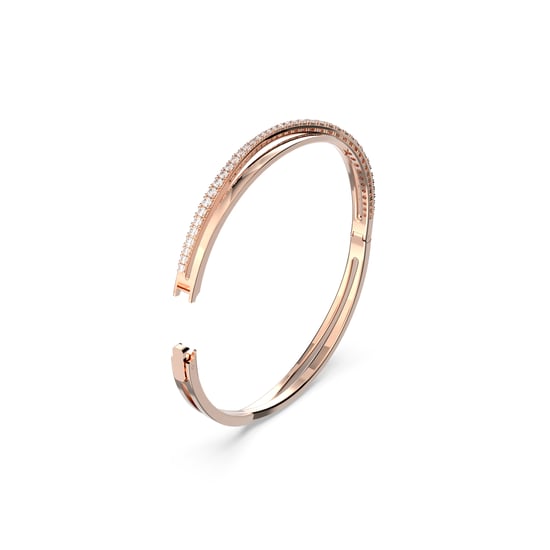 Swarovski 'Twist' Dames Goud Vergulde Metalen Armband - Roze 5620552 - Image 2