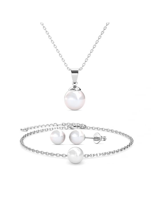 Trio Parelmoer sets - Oostenrijkse parel van zeer hoge kwaliteit - Image 1
