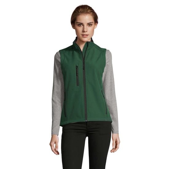 SOLS Dames/Dames Rallye Softshell Mouwloos Gilet (Fles groen) - Image 1