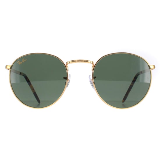 Ray-Ban Round Unisex Gold Green RB3637 New Round