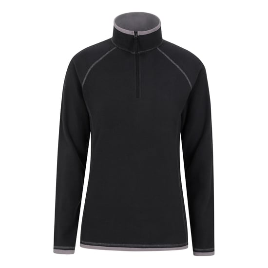 Mountain Warehouse Dames/Dames Montana Half Zip Fleece Top (Zwart) - Image 1