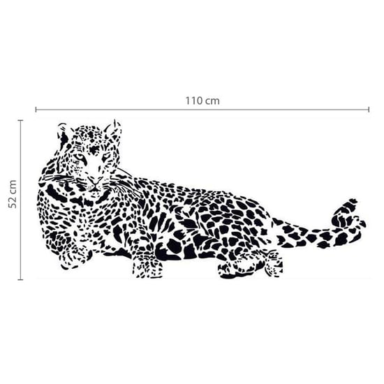 Combo of  LEOPARD + Swarovski 38pcs Wall Stickers, Kitchen, Bathroom, Living room, Self-adhesive, decal