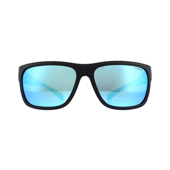 Polaroid Sport Sunglasses 7025/S EL9 5X Black Blue Mirror Polarized