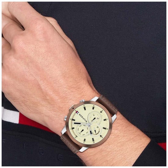 Tommy Hilfiger Jameson Le Heren Bruine Horloge 1792053 - Image 4