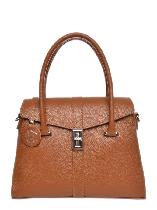 Luisa Vannini Bruin Rundleer Tas - Image 1