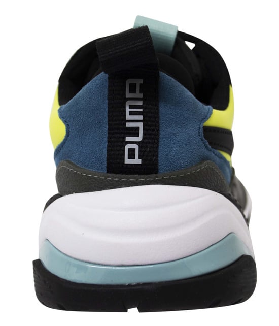 Puma Thunder Spectra Mens Black Leather Textile Lace Up Trainers 367516 01