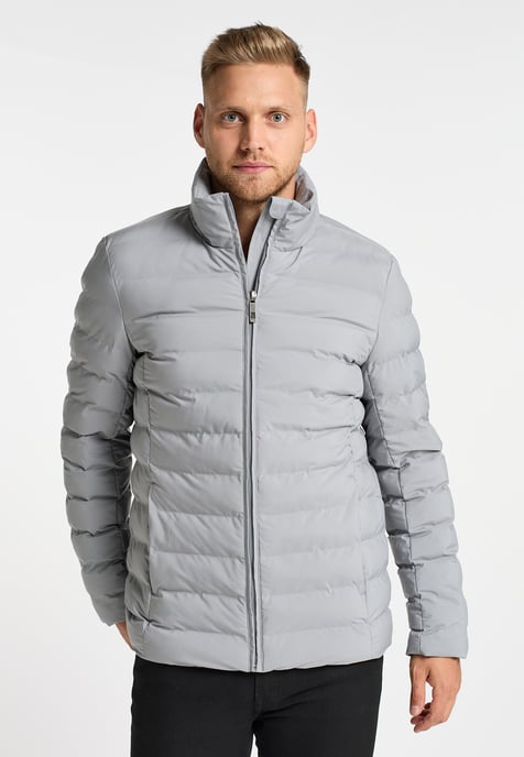 Mo Gewatteerd winterjack mimo Heren grijs - Image 2