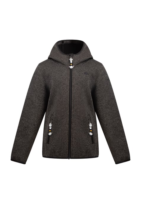 Schmuddelwedda Gebreide fleeceblouse voor meisjes meisjes (kinderen) grijs melange - Image 1
