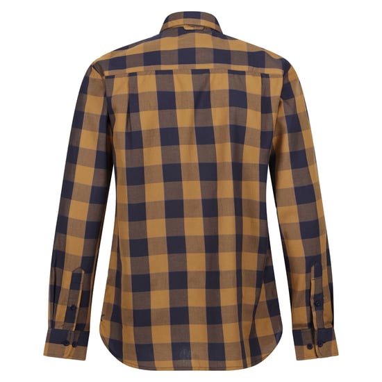 Regatta Mens Lance Checked Shirt (Navy/Umber)