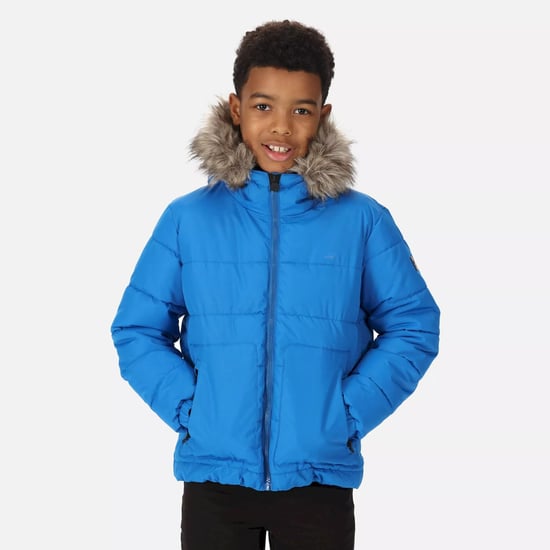 Regatta Childrens/Kids Faux Fur Trim Parka (Blue)