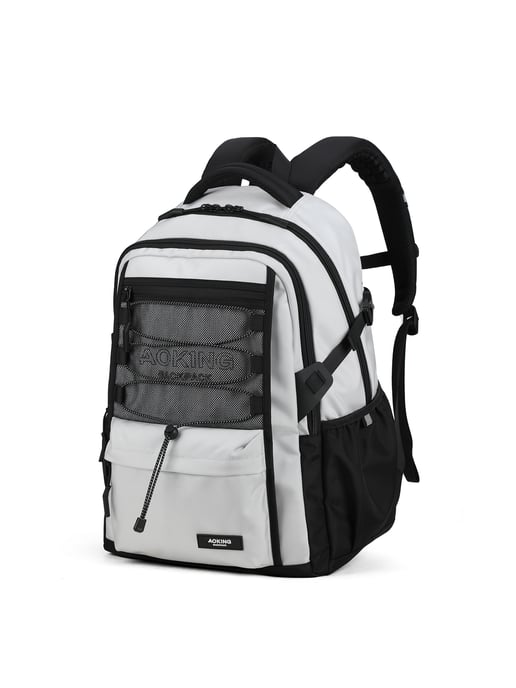 Aoking Backpack Unisex LIGHT GREY - Image 2