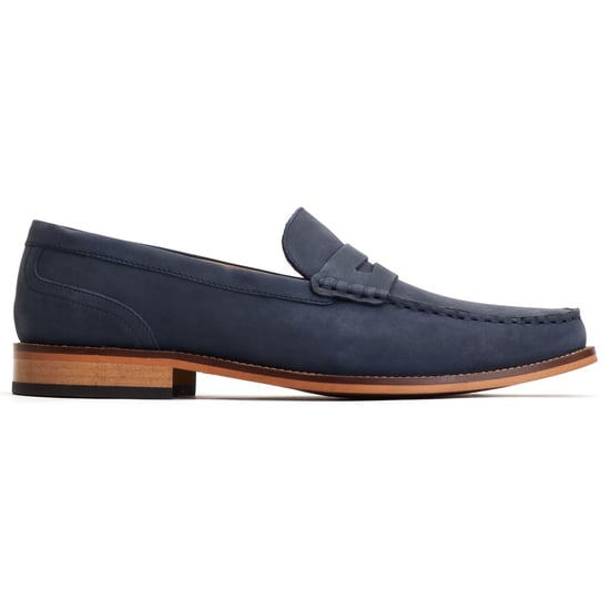 Base London Garfield Leder Heren Navy Loafers - Image 5