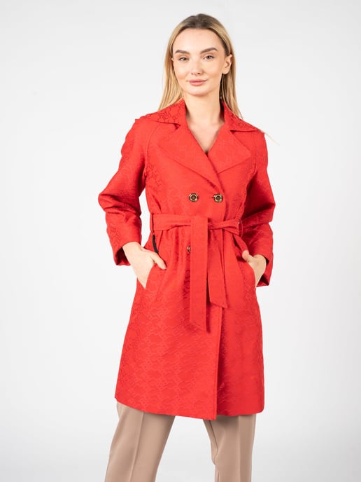 Pinko Trenchcoat Tandil Dam Röd - Image 3