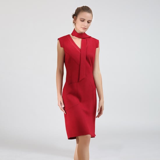 Stretch suede dress - Image 1