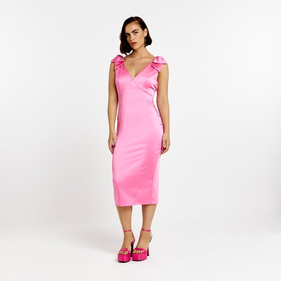 River Island Womens Midi Dress Pink