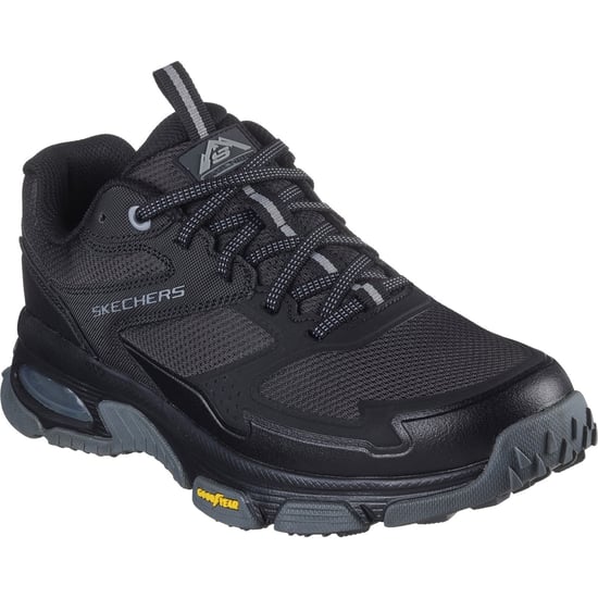 Skechers Skech-Air Sleek Envoy Leer Heren Zwart Wandelschoenen - Image 1