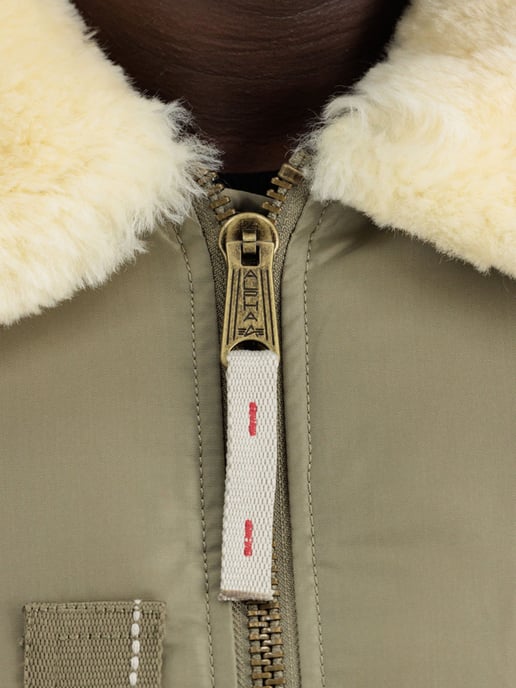 Alpha Industries Men's Injector III Flight Jacket in Green - Image 4