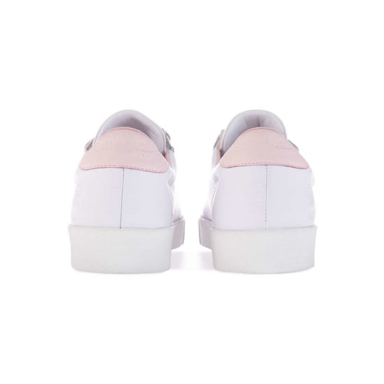 Superga Womens/Ladies 2870 Sport Club S Leather 3 Touch Fastening Strap Trainers (White/Light Pink) - Image 2
